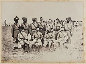 British and native officers, 15th (Ludhiana) Regiment of Bengal Native Infantry, 1st Sudan war, 1884