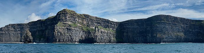 Cliffs of Moher seen from water