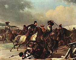 Desarnot-Cossacks pursue retreating Frenchmen