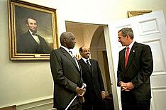 George W. Bush - Daniel arap Moi - Meles Zenawi