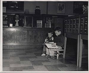 Hosmer Library Interior, 1956