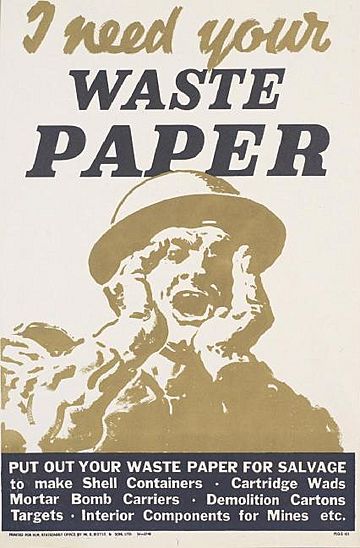 I Need Your Waste Paper Art.IWMPST14737