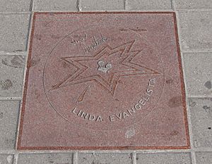 Linda Evangelista star on Walk of Fame