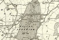 Map Walton Hall Warrington 1882