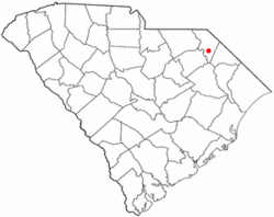 Location of Blenheim in South Carolina
