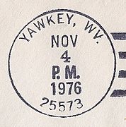 Yawkey WV postmark