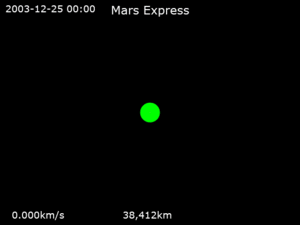 Animation of Mars Express trajectory around Mars