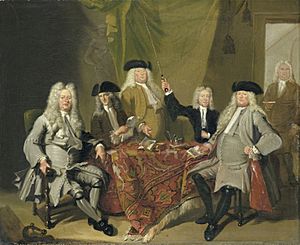 De inspecteurs van het Collegium Medicum te Amsterdam, 1724 Rijksmuseum SK-A-1635