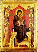 Duccio The-Madonna-and-Child-with-Angels-1