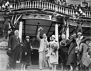 Duke and Duchess of York at the Carrington Hotel 1927