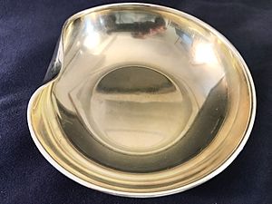 Elsa Peretti sterling bowl with gold wash, for Tiffany & Co