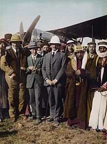 Flickr - …trialsanderrors - On the Aerodrome at Amman, T.E. Lawrence, Sir Herbert Samuel, Amir Abdullah, April, 1921