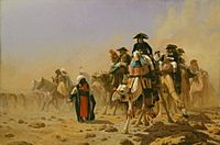 Gérôme---Naopolean and his general staff in Egypt--c 1867
