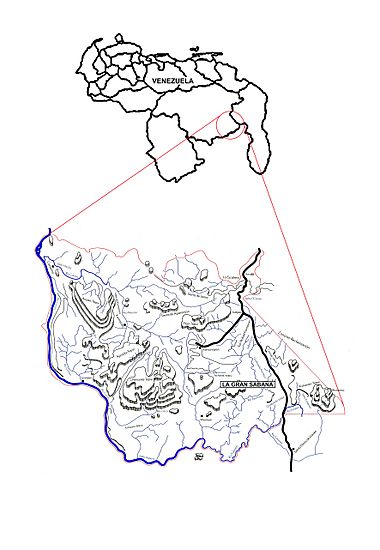 Gran Sabana Map