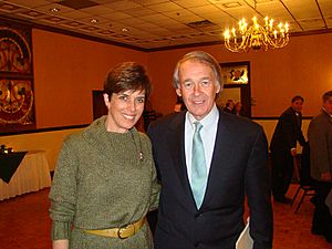 At an event with then-U.S. Representative Ed Markey in 2008