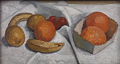 Still life with oranges, bananas, lemon and tomato (1906) Staatliche Kunsthalle Karlsruhe