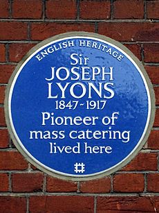 Sir Joseph Lyons 1847-1917 Pioneer of mass catering lived here