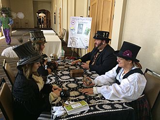 Steampunk tarot readings at the 2015 Salt City Steamfest