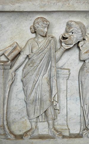 Thalia sarcophagus Louvre Ma475
