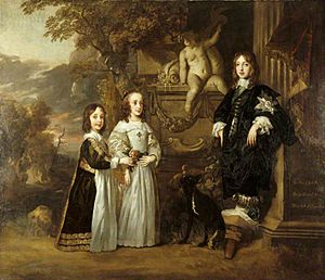 The three younger children of Charles I. by Peter Lely 1647