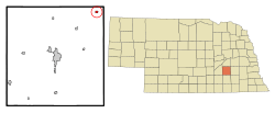 Location of Gresham, Nebraska