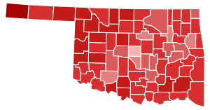 2020 Oklahoma Senate Results by County.svg
