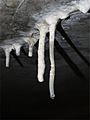 Calthemite straw stalactites - air movement