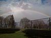 A rainbow over the softball field at Farragut Park