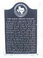 Fort Duncan Texas Historical marker for barracks