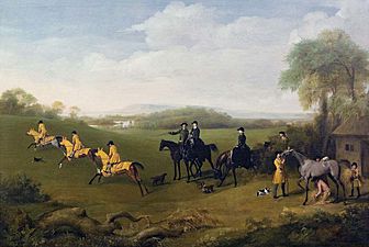 George Stubbs, 1759, 'Racehorses Exercising'