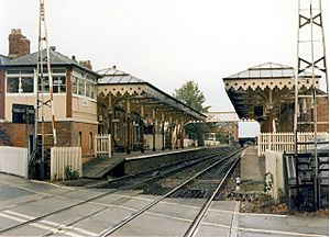 Hale railway station in 1988