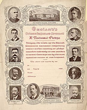 Ireland's National Pledge, April 1918