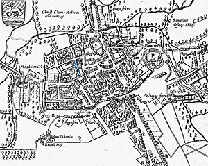 John speed 1605 map oxford gropecunt
