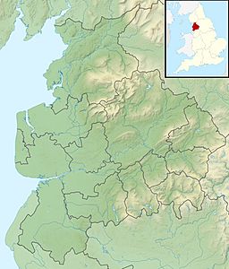 Wolfhole Crag is located in Lancashire