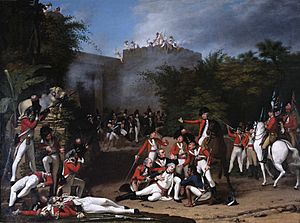 RobertHome - The Death of Colonel Moorhouse at the Storming of the Pettah Gate of Bangalore