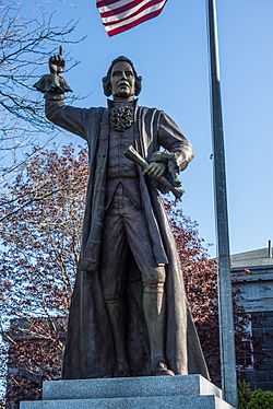 Statue of James Otis Jr in Barnstable