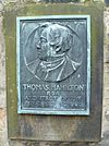 Thomas Hamilton plaque, Old Calton Burying Ground