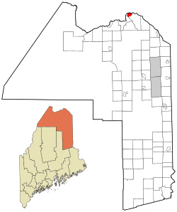 Location of Madawaska, Maine
