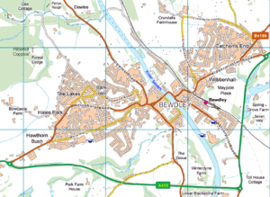 Bewdley and surroundings OS Vector Map District raster