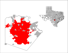 Location within Bexar County