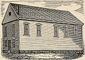 First courthouse of Hampshire County, Massachusetts built 1740 in Springfield