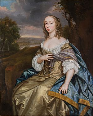 Frances Vaughan, Countess of Carbery (d.1650) by Mary Beale in 1670