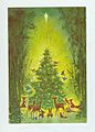 Greeting Card Christmas Rust Craft circa 1950