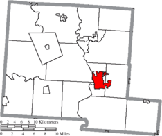 Location in Pickaway County