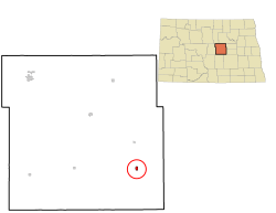 Location of Sykeston, North Dakota