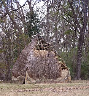 Natchez hut reproduction
