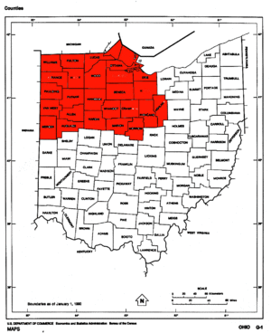 Ohio Counties highlight Northwest Ohio