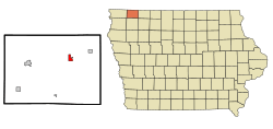 Location of Ocheyedan, Iowa