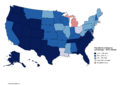 Population Change by Percentage - 2010 US Census