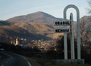 Nehoiu, seen from the road to Buzău